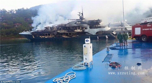 看的心疼!土耳其二艘超级游艇毁于火灾